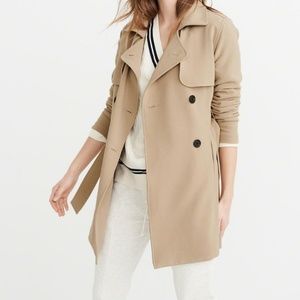 A&F Abercrombie Drapey Trench Coat